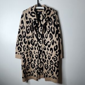 Torrid Womens Cardigan Sweater Longline Acrylic Stretch Sweater Multicolor Sz 0